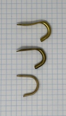 Cornet or Trumpet Finger Hook or Thumb Hook, Brass, Nickel or Silver