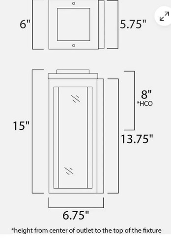 LED Außenwandleuchte, schwarz von Maxim aus dem Salon LED Collection 55904MSCBK - Bild 2 von 2