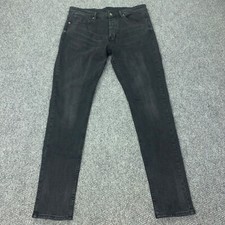 Ksubi Jeans Mens Size 36 32" Inseam Black Van Winkle Angst Skinny Button Fly
