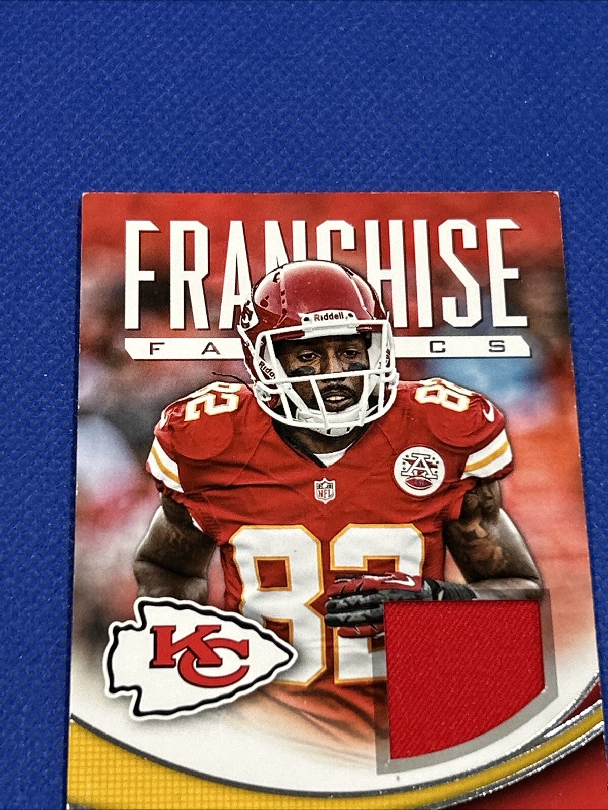 Dwayne Bowe Game Used Jersey Score 2013 Gu Relic Card #ff-do Panini view 2