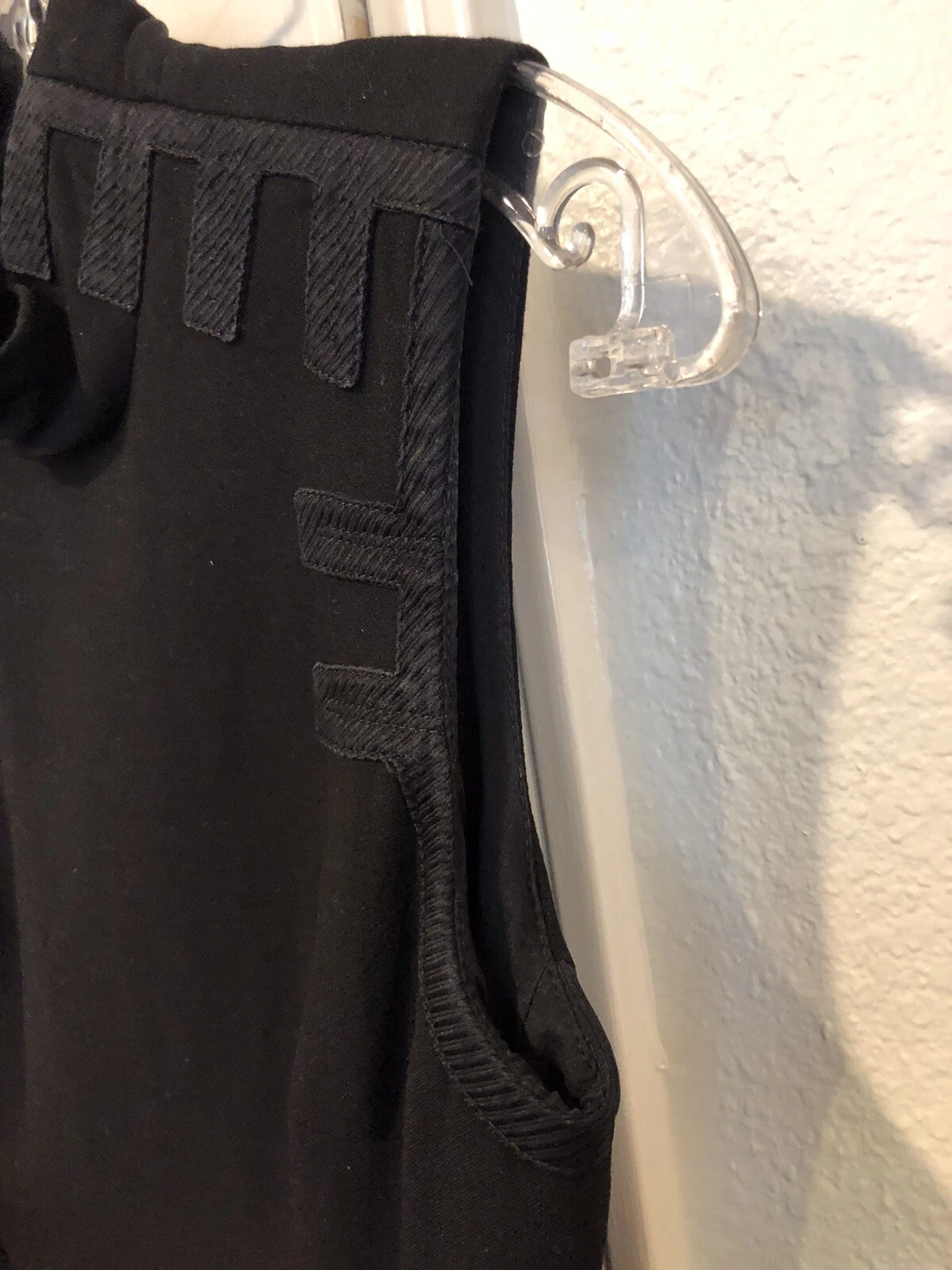 Abito couture Gianni Versace Made in Italy It taglia 40 USA taglia 4 Nero Foderato