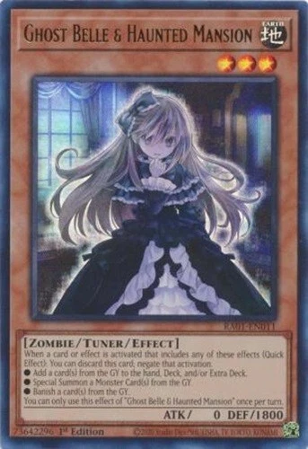 Ghost Belle & Haunted Mansion RA01-EN011 Ultra Rare Yugioh 25th Anniv Rarity