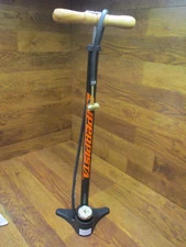 RARE NOS VINTAGE SILCA SUPER PISTA 76.0 FLOOR AIR PUMP - ORANGE