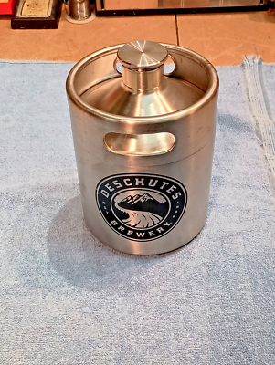 #ad DeSchutes Brewery 2L Portable Beer Keg Growler 304 Stainless Steel $50.00