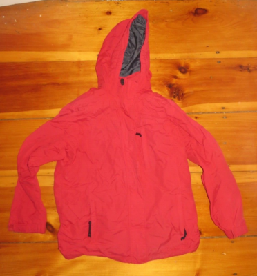 LL Bean Women's Shell of 3 in 1 Rain Jacket red & Gray Size Medium