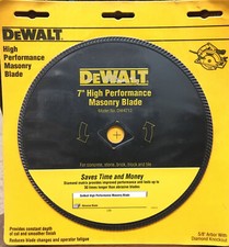 DeWalt DW4712 - LAME DE SCIE MAÇONNERIE 7" haute performance - tonnelle 5/8" - NEUF