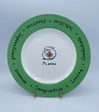 Collectible 12 Pottery Barn What&rsquo;s Your Sign 8&rdquo; Plates Positive/Negative Traits