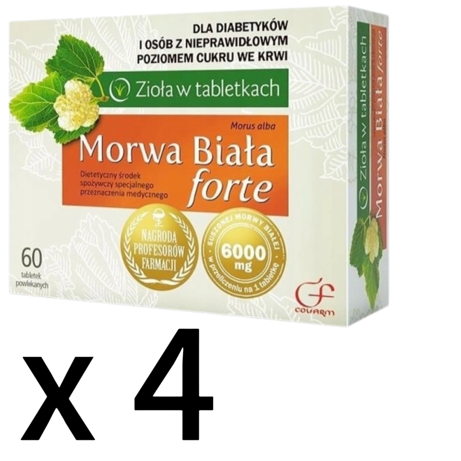 (Einheit/0,12€) 4 x Colfarm Morwa White Forte 4 x 60 Tabletten D/S