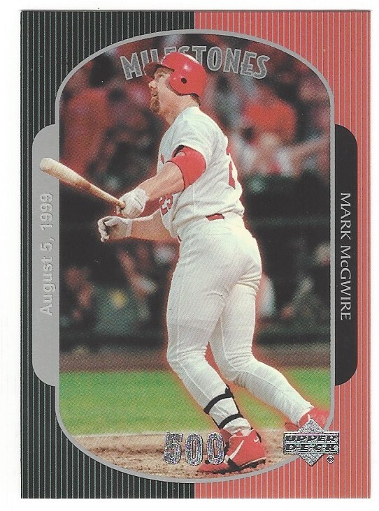 Mark McGwire 1999 Upper Deck McGwire 500 Home Run Set August 5, 1999 Card# 29