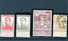 Belgique Ancien timbres charnièrés et oblitéré