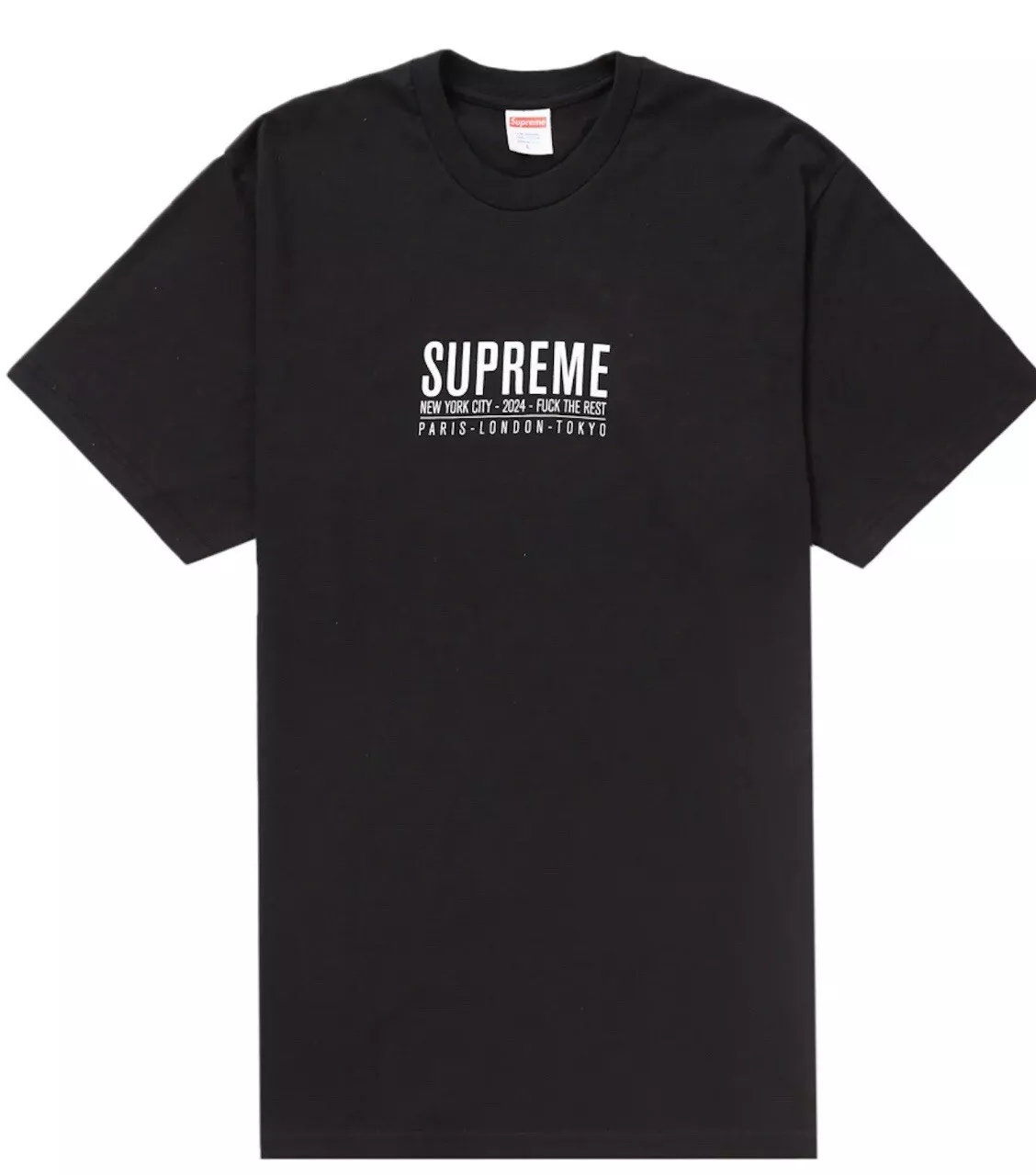 Tee shirt Supreme Paris   Noir   Taille L   SS24 Neuf Authentique