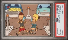 BEAVIS & BUTTHEAD 1994 Ultra "Drive In II" Scratch & Sniff #0694 NM-MT PSA 8