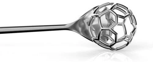 Alessi Acacia MMI28 Dosamiele Dosatore per Miele 16 cm in Acciaio Inox 18/10, fotografia 4 di 5