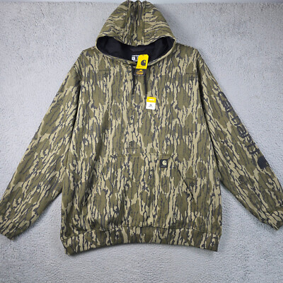 Carhartt CAMO SWEATER ADULT 2XL XXL GREEN OUTDOOR