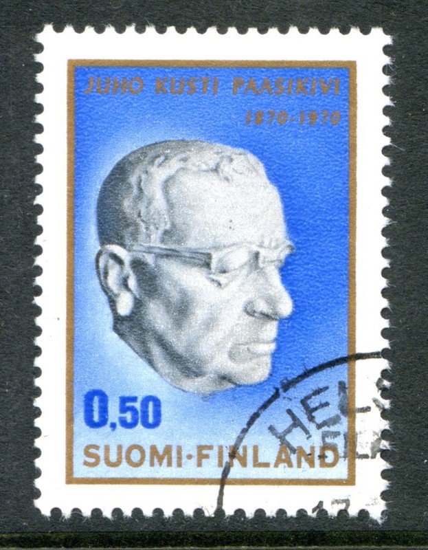 Finland Stamps Scott #502 President Juho Paasikivi 1970