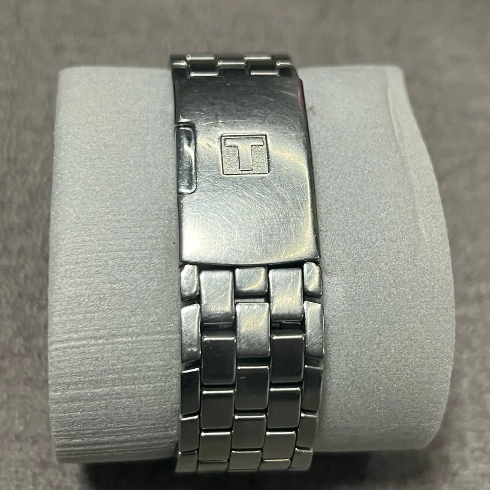 Cronógrafo para hombre Tissot TXL L875/975 T60.1.587.33 tono plata funcionando usado Foto 3 de 4