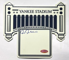 CHRIS CHAMBLISS SIGNED OLD YANKEE STADIUM FRIEZE FACADE PLASTIC PLACARD STEINER