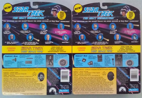 Playmates Star Trek Action Figures - 4 Ersatz Aliens (Data/Picard/Riker/LaForge) - Picture 5 of 7