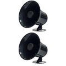 2 NEW PA Audio Speaker HORNS BONUS PACK Weatherproof 15 watt 8 Ohm- Fast Ship