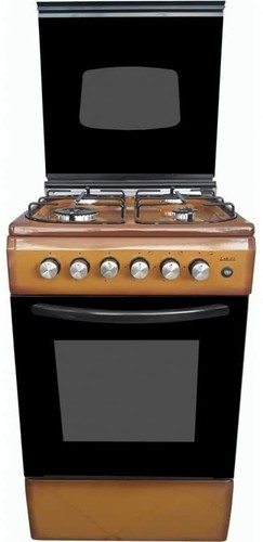 Cucina gas 50x50 MARRONE SFUMATO grill e accensione elettrica coperchio in  vetro | eBay