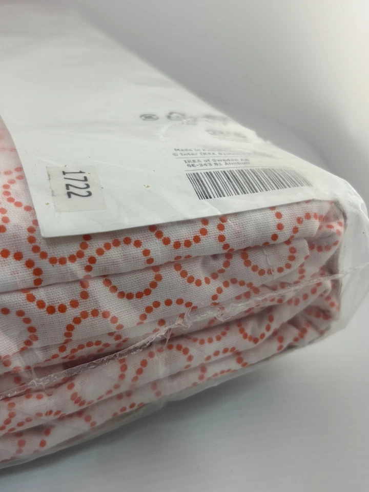 SEALED - IKEA TRADASTER Orange Dotted Circles Duvet Cover & 2 Pillowcase Foto 4 de 4