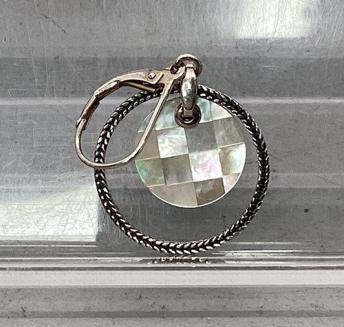 Ecclissi Sterling Silver & Abalone Dangle Earrings - Picture 5 of 7