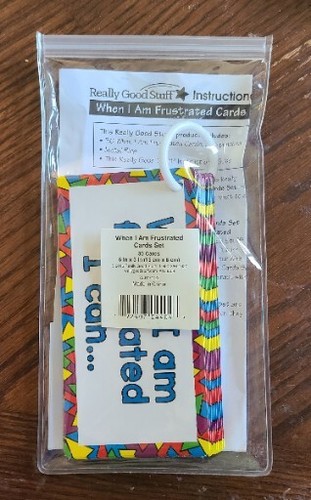 Really Good Stuff® When I Am Frustrated Card Set For Classroom - New - Picture 2 of 5