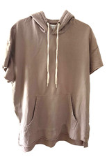 Urban Outfitters Womans Hooded Tunic Sweatshirt Dress Mauve EUC