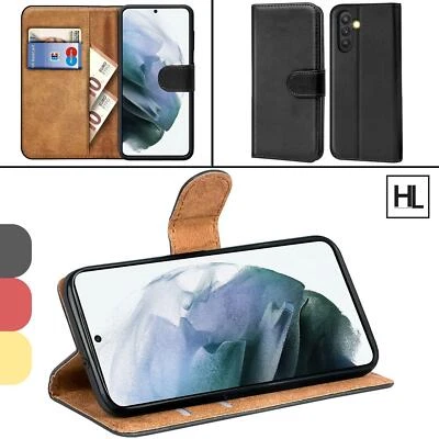 Klapp Hülle für Samsung iPhone Xiaomi Google Pixel Tasche Schutz Schwarz Case - Bild 1 von 4