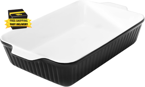 9X13-Inch Casserole Dishes for Oven, Ceramic Baking Dish, Large Lasagna Pan Deep