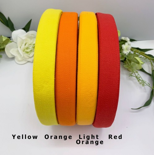 25mm Pure cotton twill tape binding ribbon 1 inch bag handle bunding apron strap - 第 21/33 張圖片
