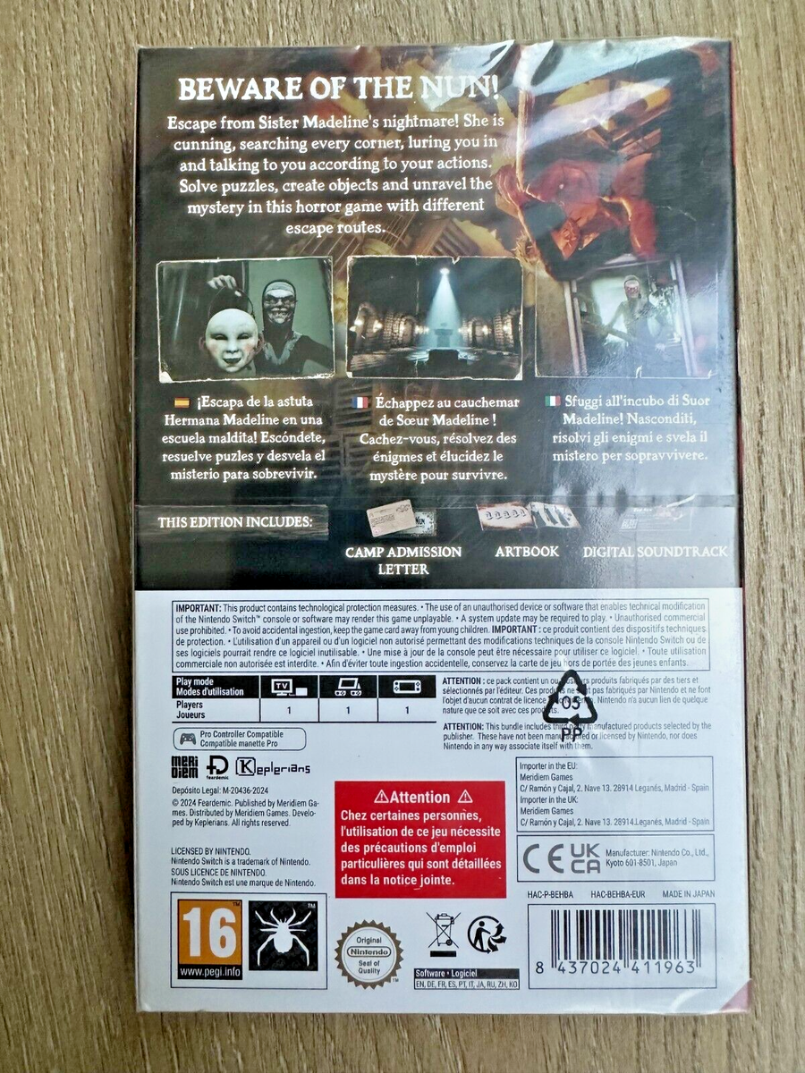 Evil Nun The Broken Mask Unholy Edition Switch Nintendo EU Version