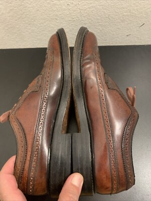 Florsheim Imperial 97626 V-Cleat Brown Shell Cordovan Derbys Size