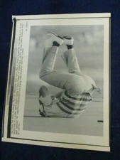 1990 PGA Larry Mize sudden death loss to Payne Stewart Vintage Wire Press Photo