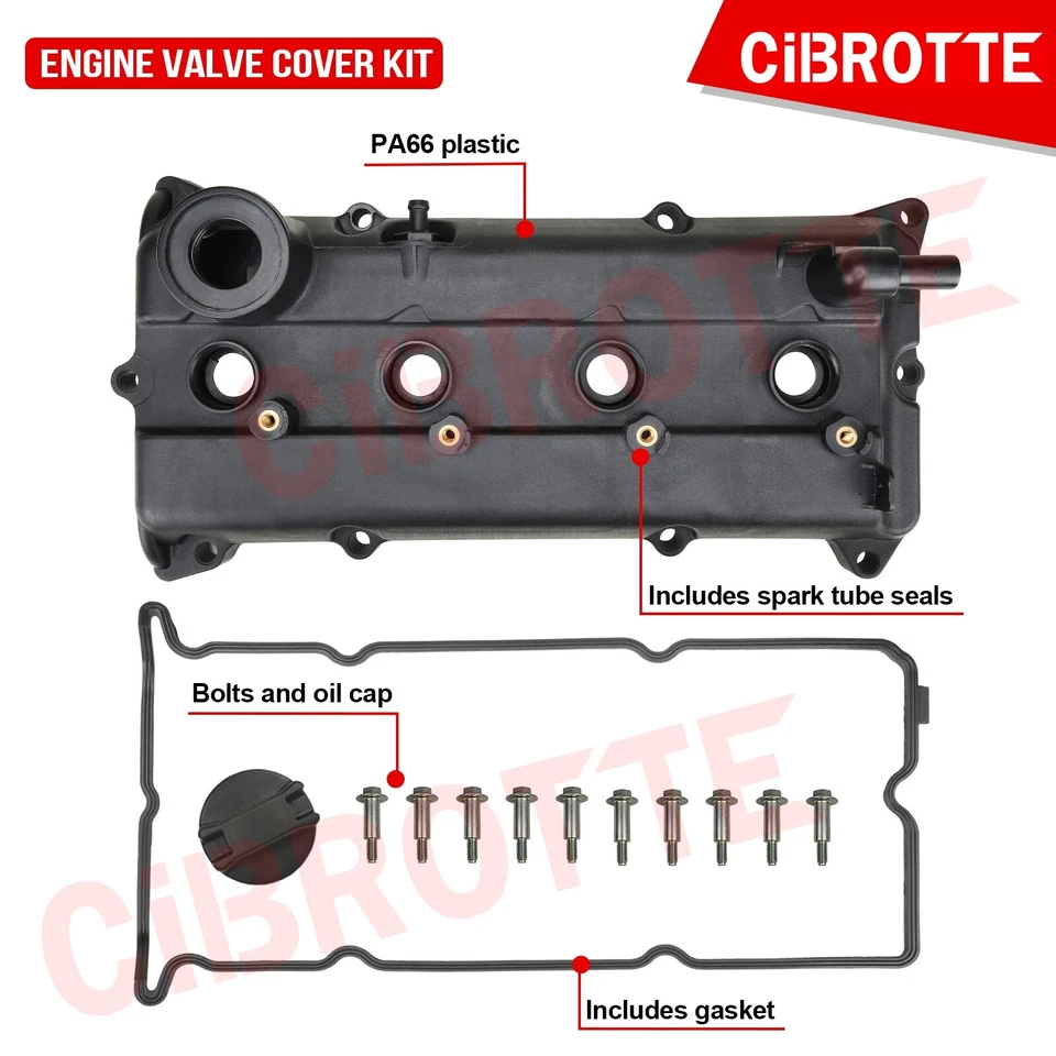 Cubierta de válvula apta para Nissan Sentra SE-R Altima 2002-2006 2,5 L con junta + pernos👍 Foto 4 de 4