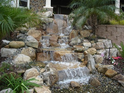 American Pond Medium Disappearing Waterfall Water Feature Kit -25