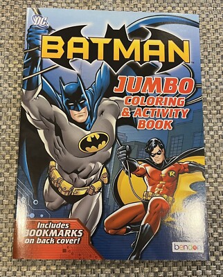 Batman Jumbo Coloring And Activity Book 7.5” X 11” Dark Knight