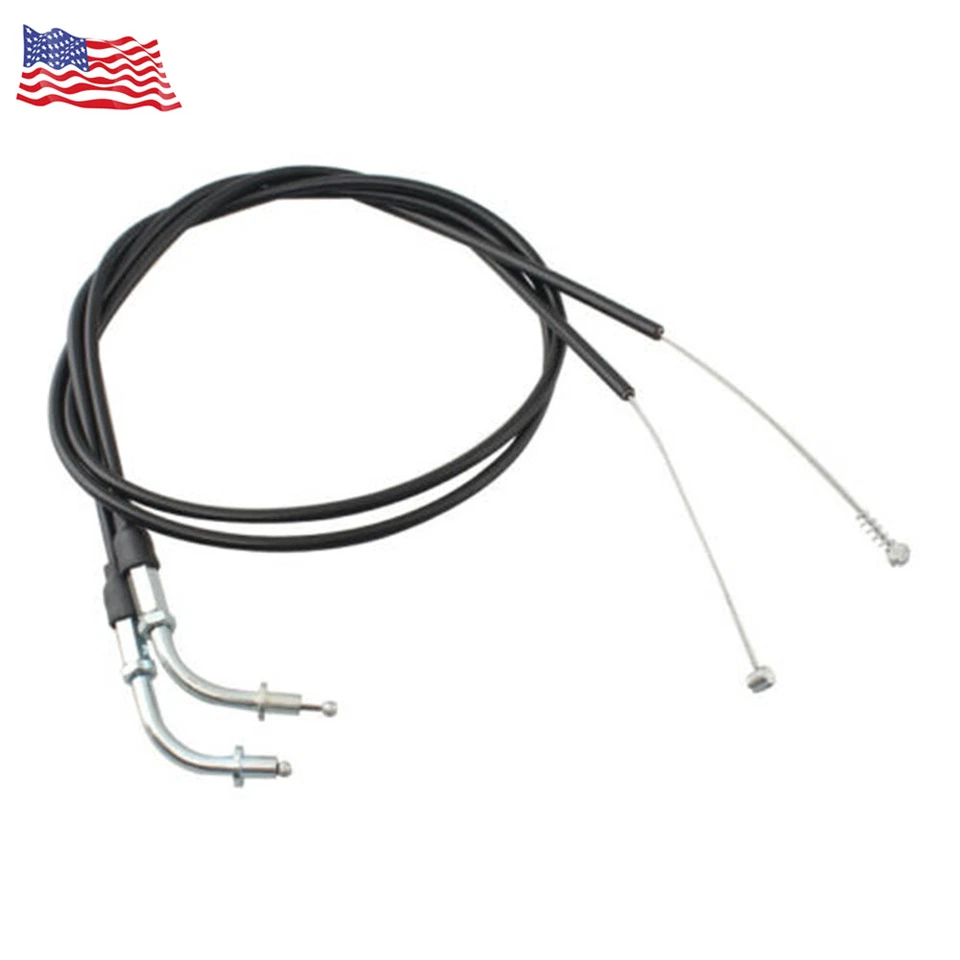 Throttle Cable Wire Steel For Harley Davidson Sportster XL1200 883 110CM 43" - Image 3 of 4