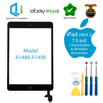 Apple iPad Mini 1 2 Digitizer Display Glas Touchscreen Home button IC Chip Neu