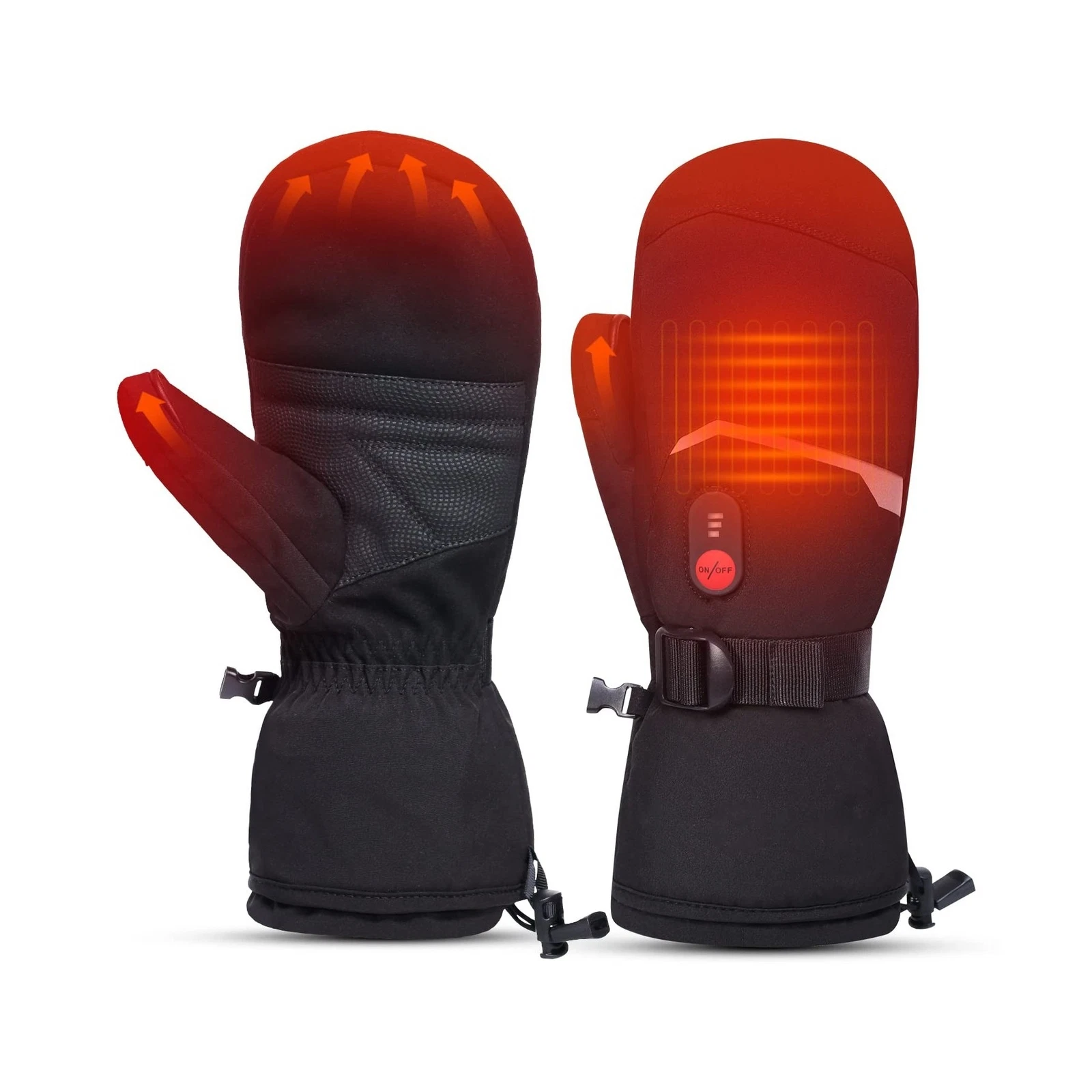 SAVIOR HEAT Heated Mittens Gloves for Men and Women, Rechargeable Heated Glov...