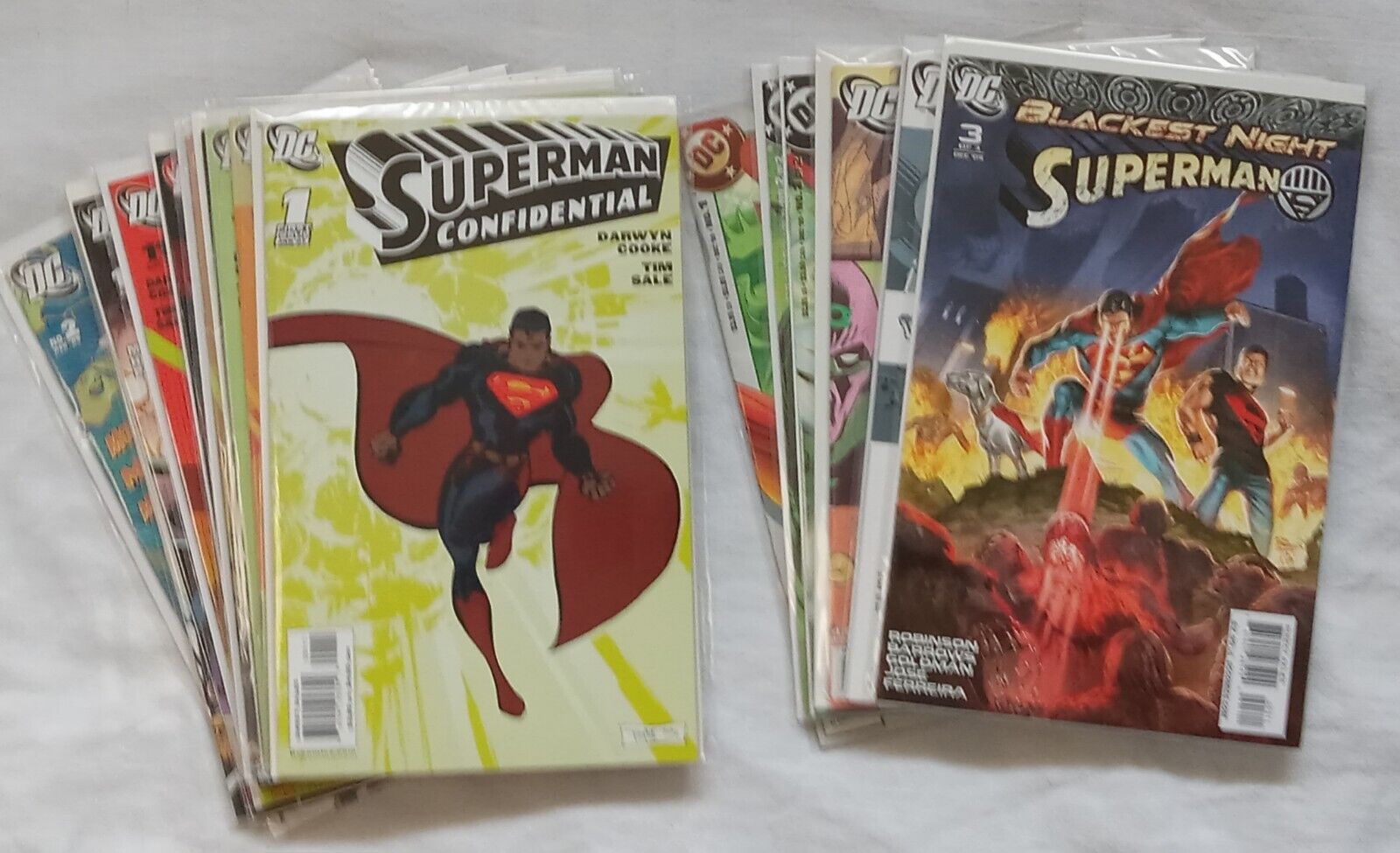 Superman set of 15 modern age comics #1 Confidential DC Presesnts 3-D Bansh  *E1
