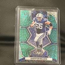 2022 Panini Mosaic Redemption Pack Green Sparkle Prizm Quenton Nelson SSP #85 🏈