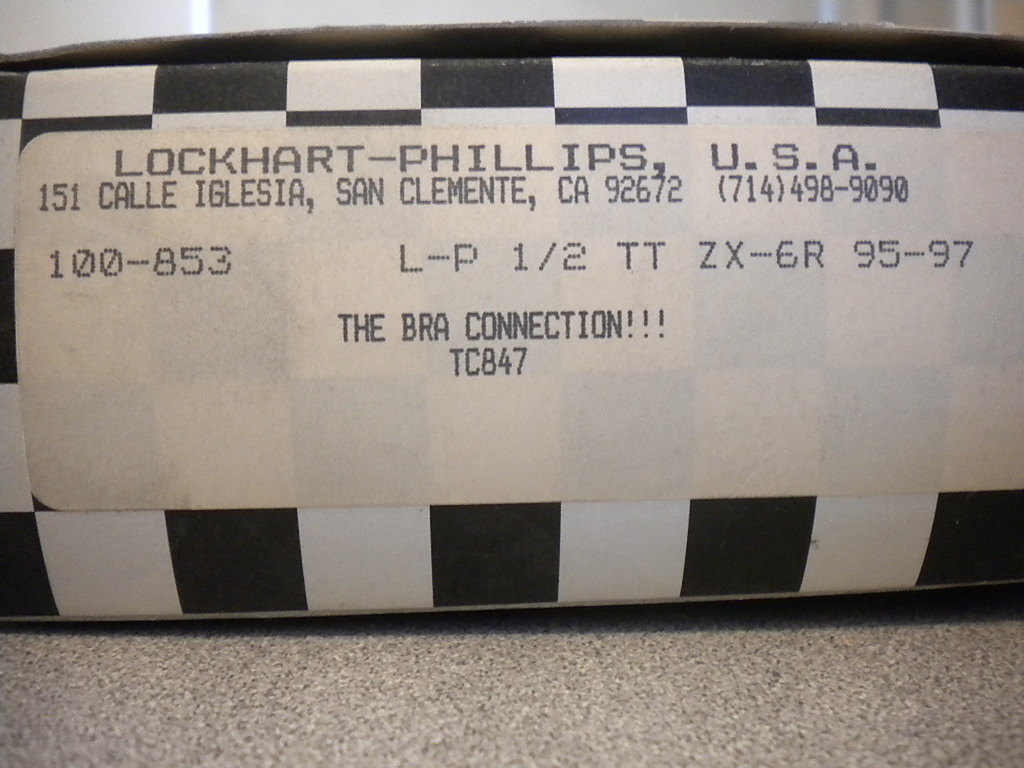 Lockhart Phillips Racing Glasmask 1/2 Tank Bra Cover 1/2 TT 95-97