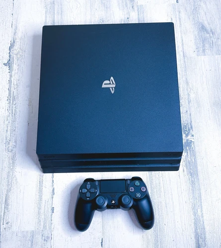 Sony PlayStation 4 Pro PS4 1TB Black Console + Controller CUH-7215B FW 12.0