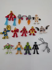 Hasbro Marvel Mattel Playskool Imaginext Figures Lot Star Wars Buzz Iron Man Etc