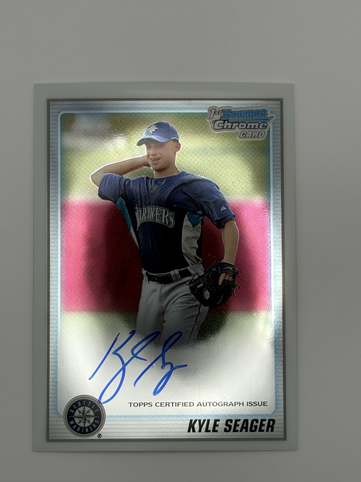 2010 1st Bowman Chrome Prospects Kyle Seager, Topps Certified Autograph, #BCP195