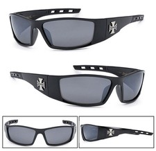 Mens Choppers Motorcycle Riders Glasses Sunglasses UV Protect - Clear Lens C50
