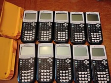 Lot of 10 TI-84 Plus graphing calculators, te...