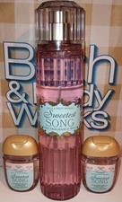 Bath  Body Works Sweetest Song Oz Fine Fragrance Mist Perfume / Hand Gels   