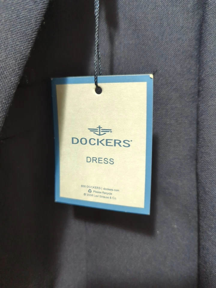 Dockers 42R Navy Blue Mens Sport Coat,New With Tags MSPR $150 - Image 2 of 4